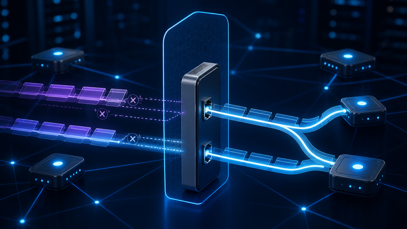 显示 IPv6 网络接口重试路径的抽象互联网拓扑