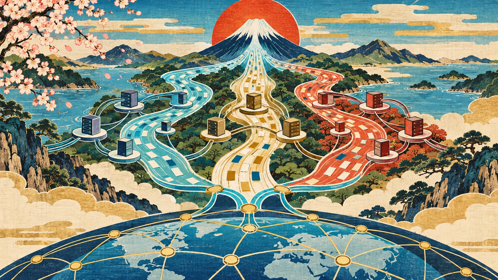 木刻风互联网数据河流分成三条受维护的代理软件分支